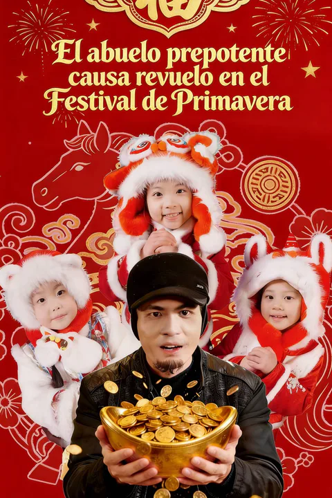 Pôster de O avô arrogante celebra o Ano Novo Chinês
