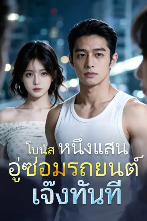 โปสเตอร์ โบนัสหนึ่งแสน อู่ซ่อมรถยนต์เจ๊งทันที
