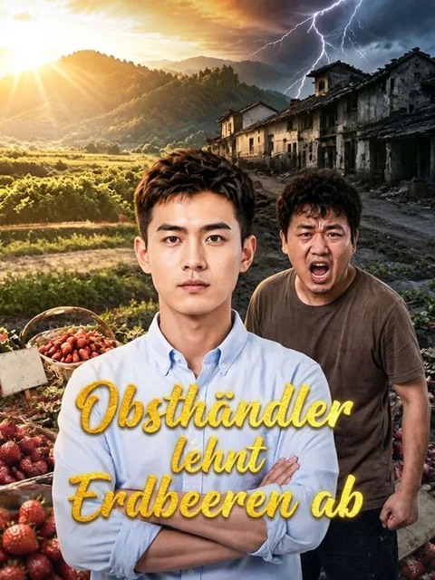Poster von Obsthändler lehnt Erdbeeren ab