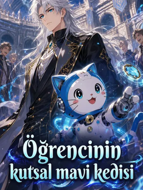 Öğrencinin kutsal mavi kedisi afişi
