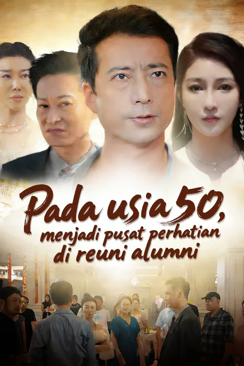 Poster Pada usia 50, menjadi pusat perhatian di reuni alumni