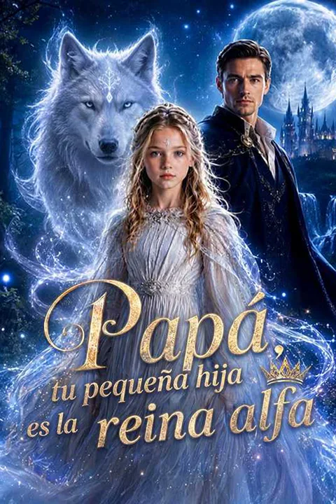 Póster de Papá, tu pequeña hija es la reina alfa