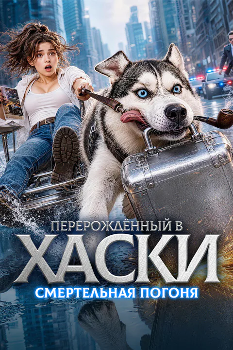 Постер «Перерождённый в хаски: Смертельная погоня»