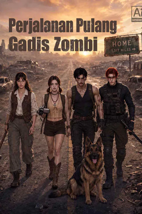 Poster Perjalanan Pulang Gadis Zombi