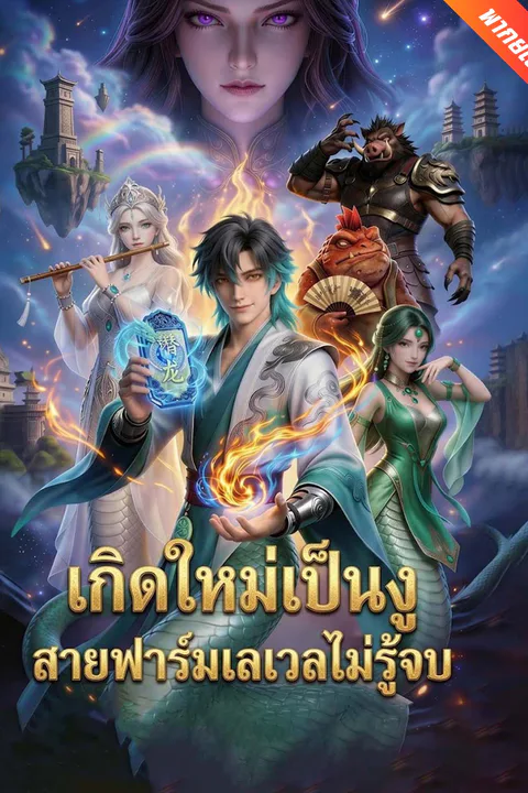 โปสเตอร์ เกิดใหม่เป็นงู สายฟาร์มเลเวลไม่รู้จบ