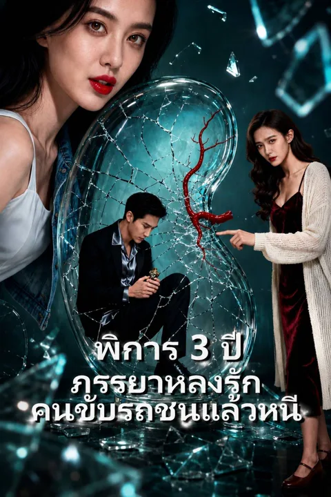 โปสเตอร์ พิการ 3 ปี ภรรยาหลงรักคนขับรถชนแล้วหนี