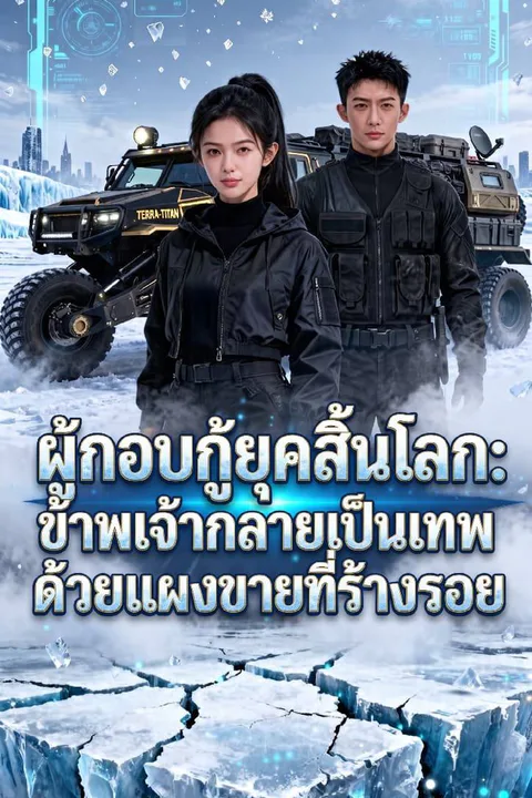 โปสเตอร์ ผู้กอบกู้ยุคสิ้นโลก: ข้าพเจ้ากลายเป็นเทพด้วยแผงขายที่ร้างรอย
