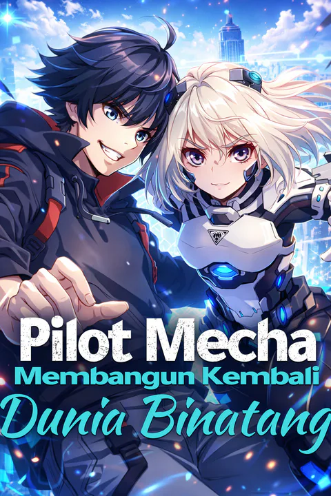Poster Pilot Mecha Membangun Kembali Dunia Binatang