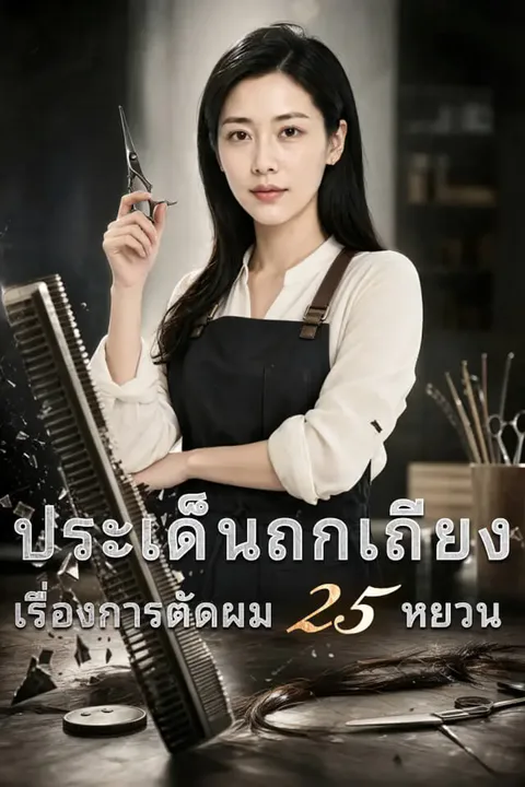 โปสเตอร์ ประเด็นถกเถียงเรื่องการตัดผม 25 หยวน