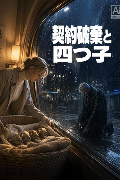 契約破棄と四つ子のポスター