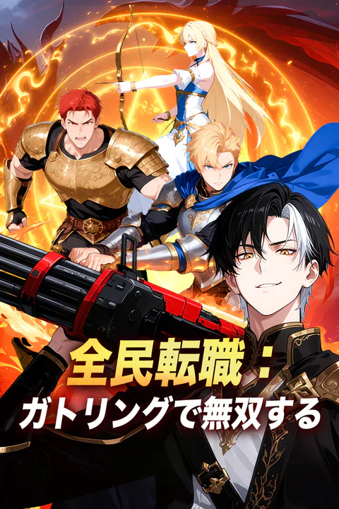 全民転職：ガトリングで無双するのポスター