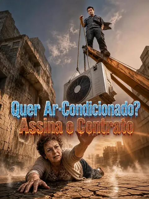 Pôster de Quer Ar-Condicionado? Assina o Contrato