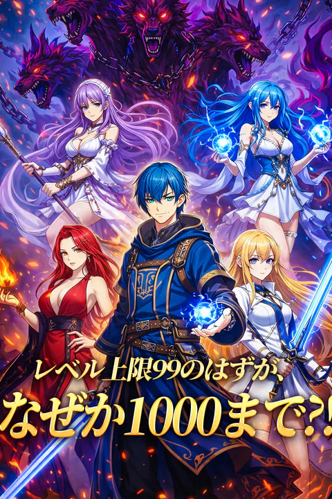 レベル上限99のはずが、なぜか1000まで？！のポスター
