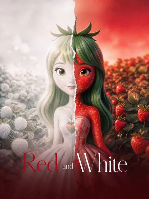 Red and White poster