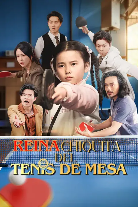Póster de (Doblado) Reina chiquita del tenis de mesa