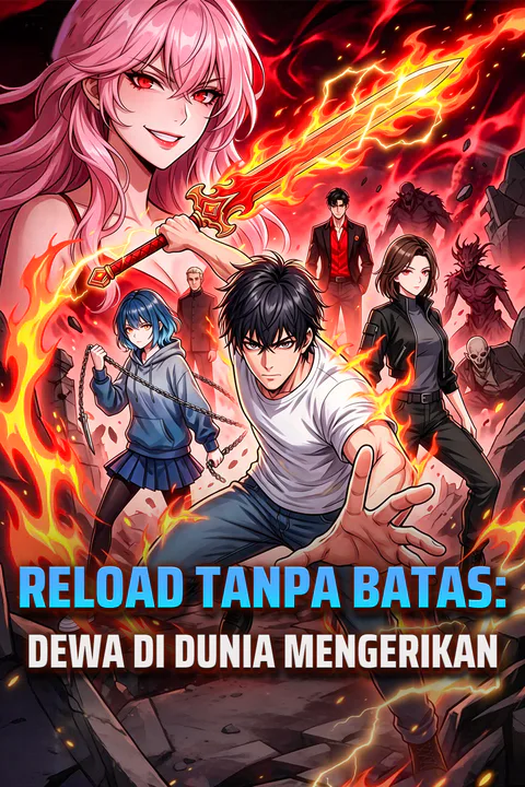 Poster Reload Tanpa Batas: Dewa di Dunia Mengerikan