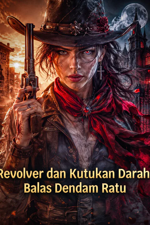 Poster Revolver dan Kutukan Darah: Balas Dendam Ratu