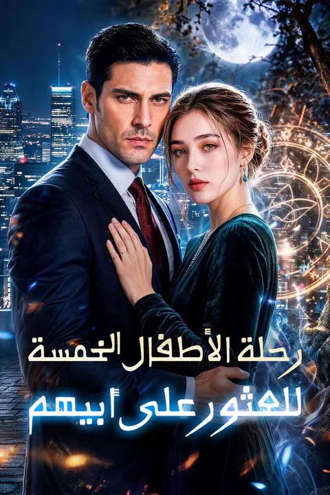ملصق رحلة الأطفال الخمسة للعثور على أبيهم