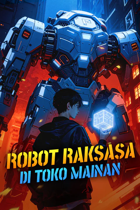 Poster Robot Raksasa di Toko Mainan