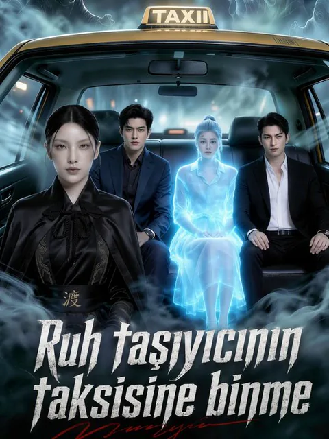 Ruh taşıyıcının taksisine binme afişi