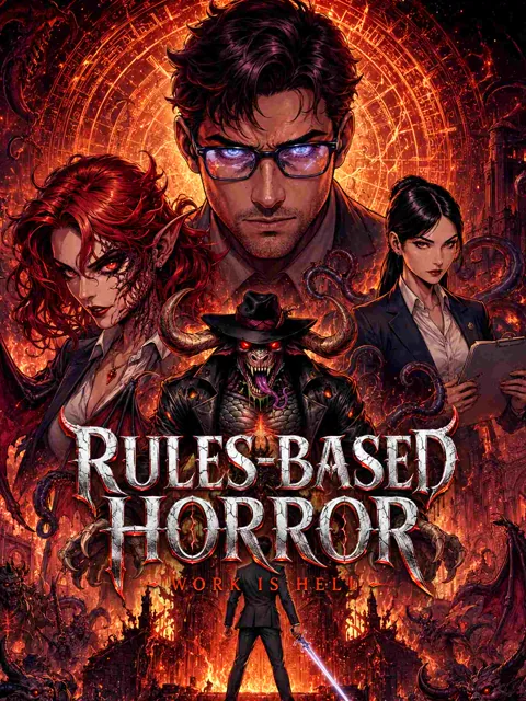 Rules-Based Horror- WORK IS HELL poster