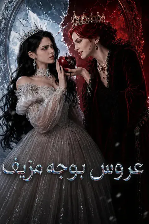 ملصق عروس بوجه مزيف