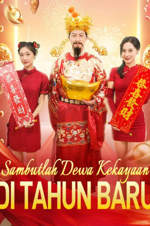 Poster Sambutlah Dewa Kekayaan di Tahun Baru