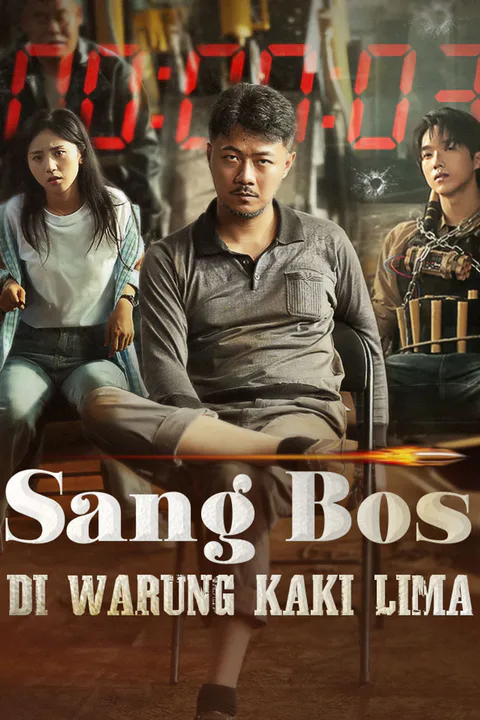 Poster Sang Bos di Warung Kaki Lima
