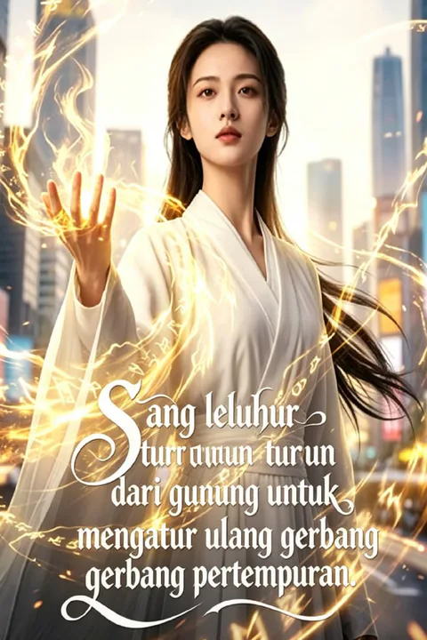 Poster Sang leluhur turun dari gunung untuk mengatur ulang gerbang pertempuran.