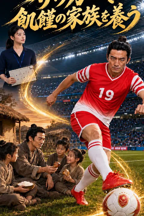 サッカーで飢饉の家族を養うのポスター
