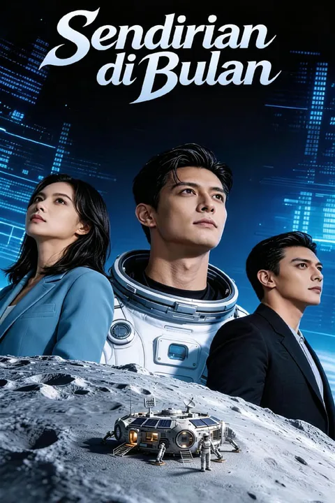 Poster Sendirian di Bulan
