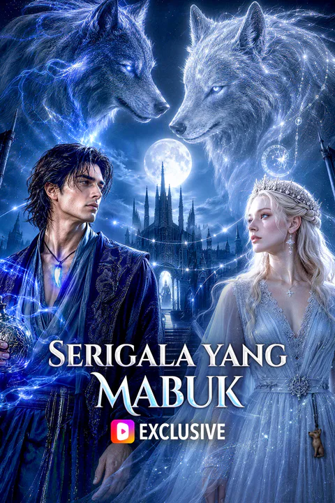 Poster Serigala yang Mabuk