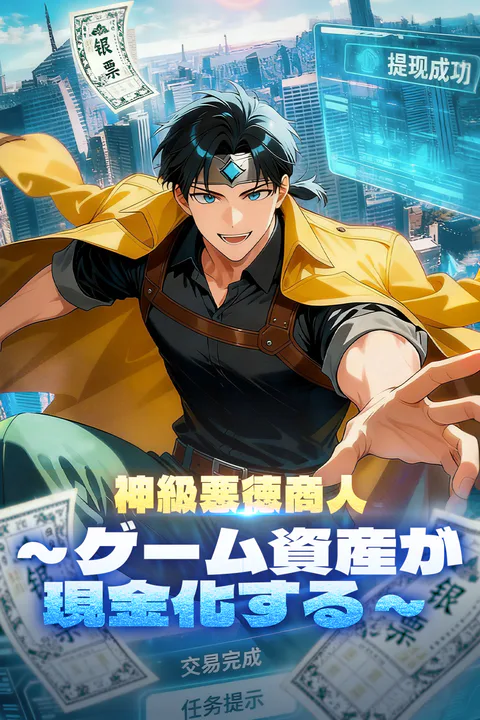 神級悪徳商人~ゲーム資産が現金化する~のポスター