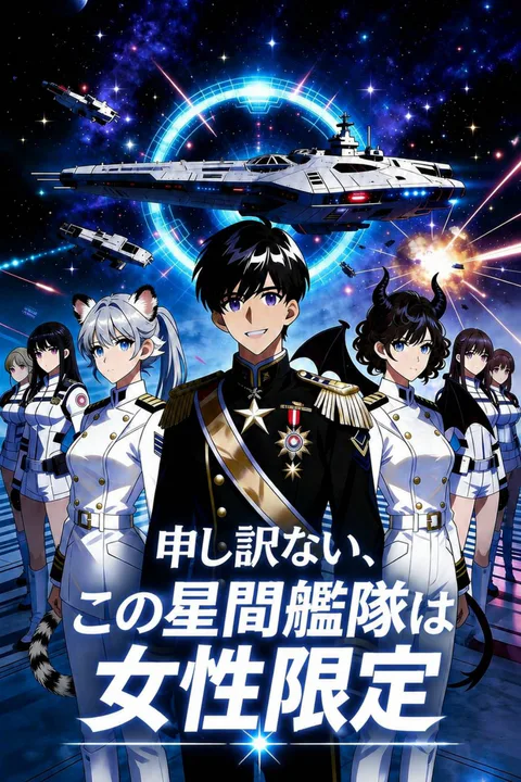 申し訳ない、この星間艦隊は女性限定のポスター