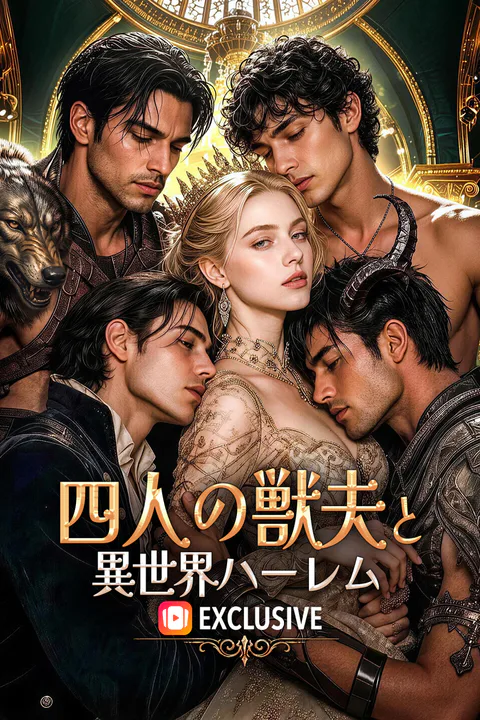 四人の獣夫と異世界ハーレムのポスター