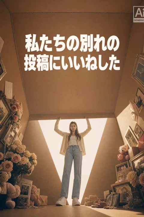 私たちの別れの投稿にいいねしたのポスター
