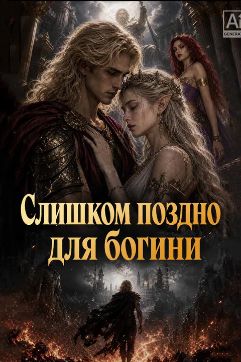 Постер «Слишком поздно для богини»
