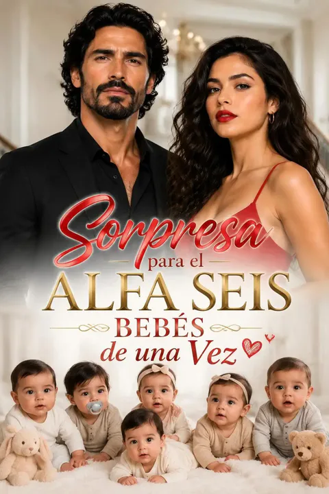 Póster de Sorpresa para el Alfa Seis Bebés de una Vez