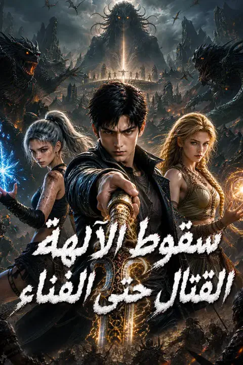ملصق سقوط الآلهة القتال حتى الفناء