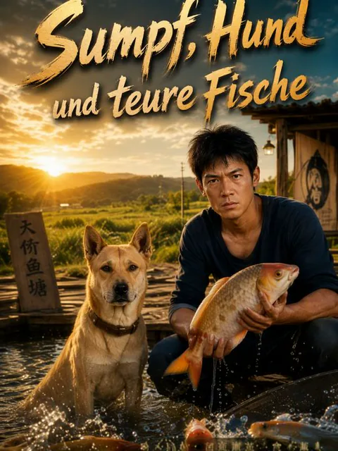 Poster von Sumpf, Hund und teure Fische