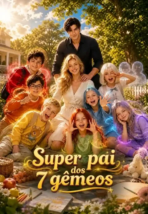 Pôster de Superpai dos 7 gêmeos