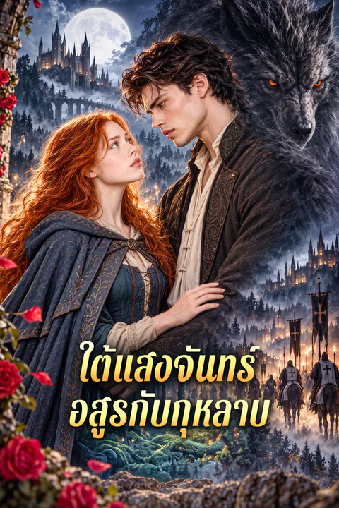 โปสเตอร์ อสูรกับกุหลาบ ใต้แสงจันทร์