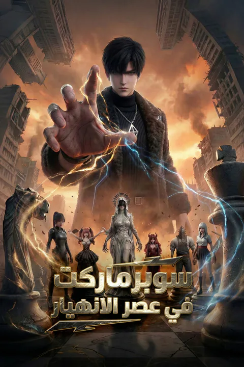 ملصق سوبرماركت في عصر الانهيار