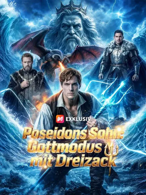 Poster von (Synchro) Poseidons Sohn: Gottmodus mit Dreizack