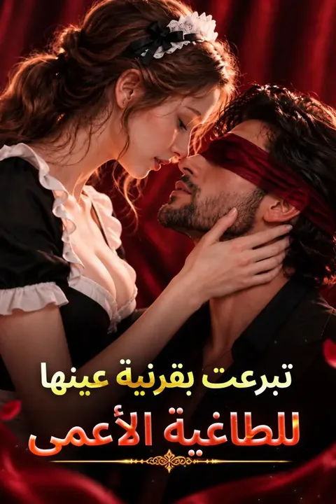 ملصق تبرعت بقرنية عينها للطاغية الأعمى