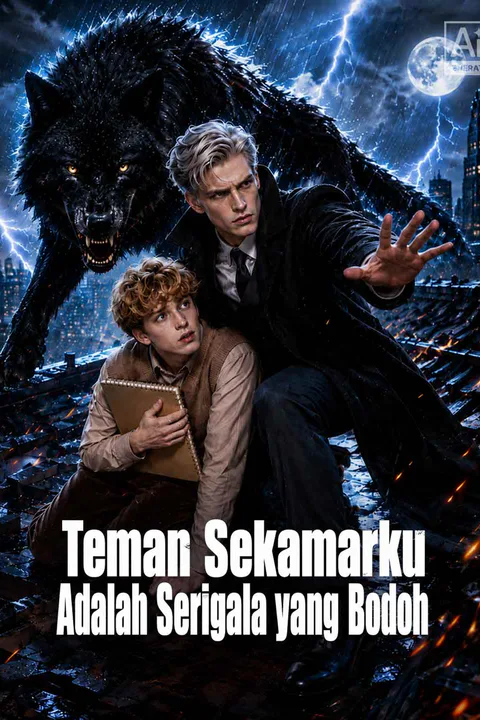 Poster Teman Sekamarku Adalah Serigala yang Bodoh
