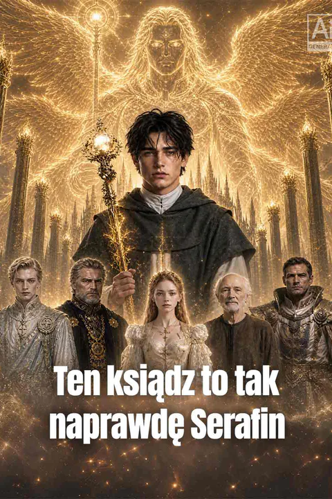 Ten ksiądz to tak naprawdę Serafin – plakat