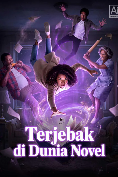 Poster Terjebak di Dunia Novel