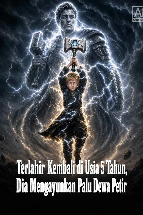 Poster Terlahir Kembali di Usia 5 Tahun, Dia Mengayunkan Palu Dewa Petir
