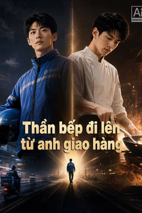 Poster Thần bếp đi lên từ anh giao hàng